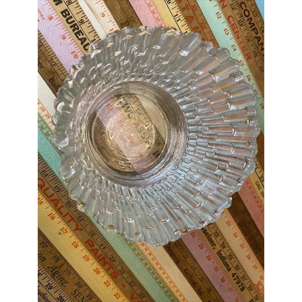 Vintage Champagne Bucket ICE Bucket Glass Fenton Kelonia Vase Bamboo Wedding MCM